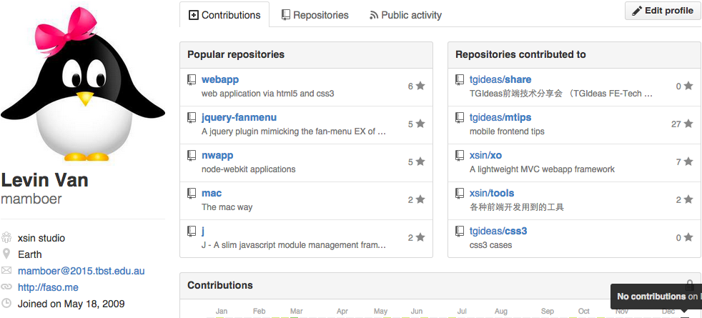 Github@mamboer
