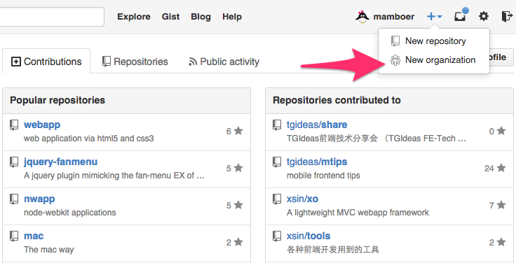 create org